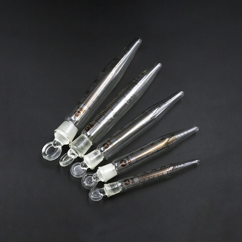 5pcs 25ml Glass sharp bottom centrifugal tube with frosted plug,Laboratory test tubes with graduated lines