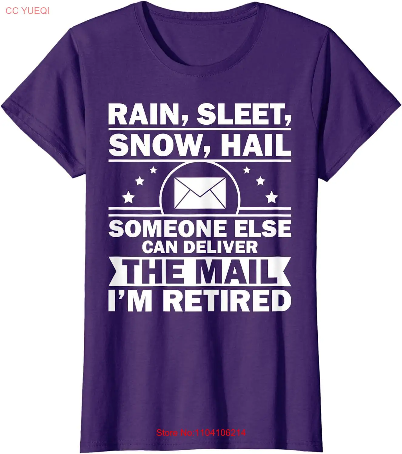 

Funny Postal Worker Retirement Design For Mailman Ladies' Crewneck T-Shirt