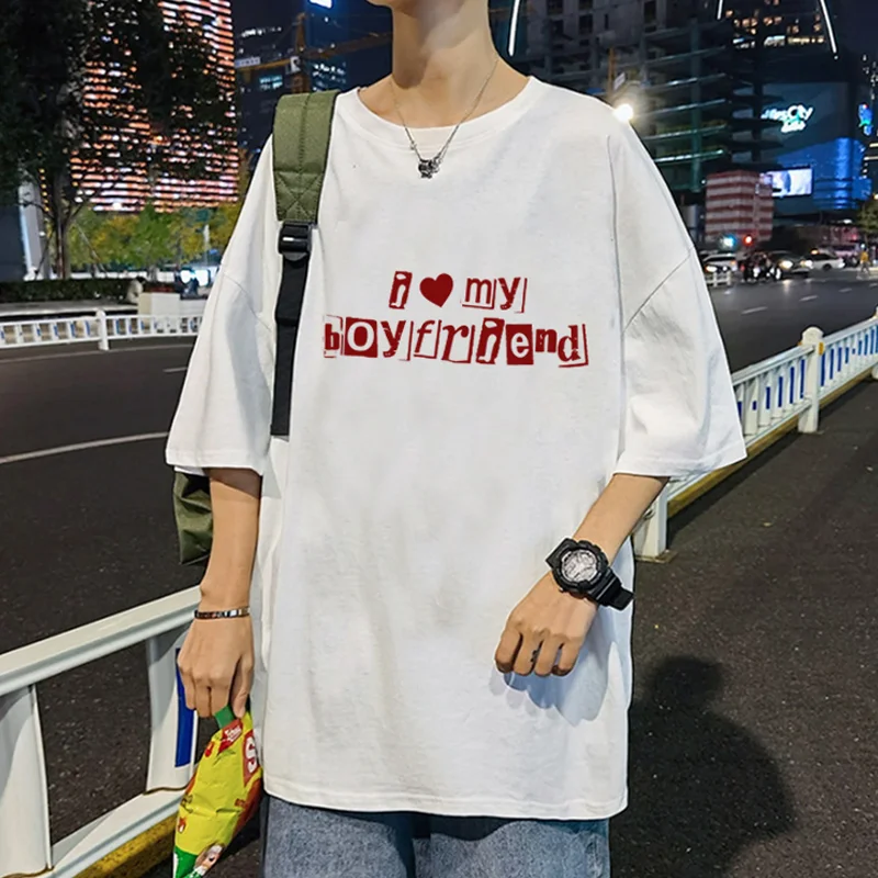 

Y2k Fashion Aesthetic Letter Printed Tee Boyfriend T-Shirt Harajuku Streetwear Women/Men Tee Summer Oversize Tee Short Sleeves