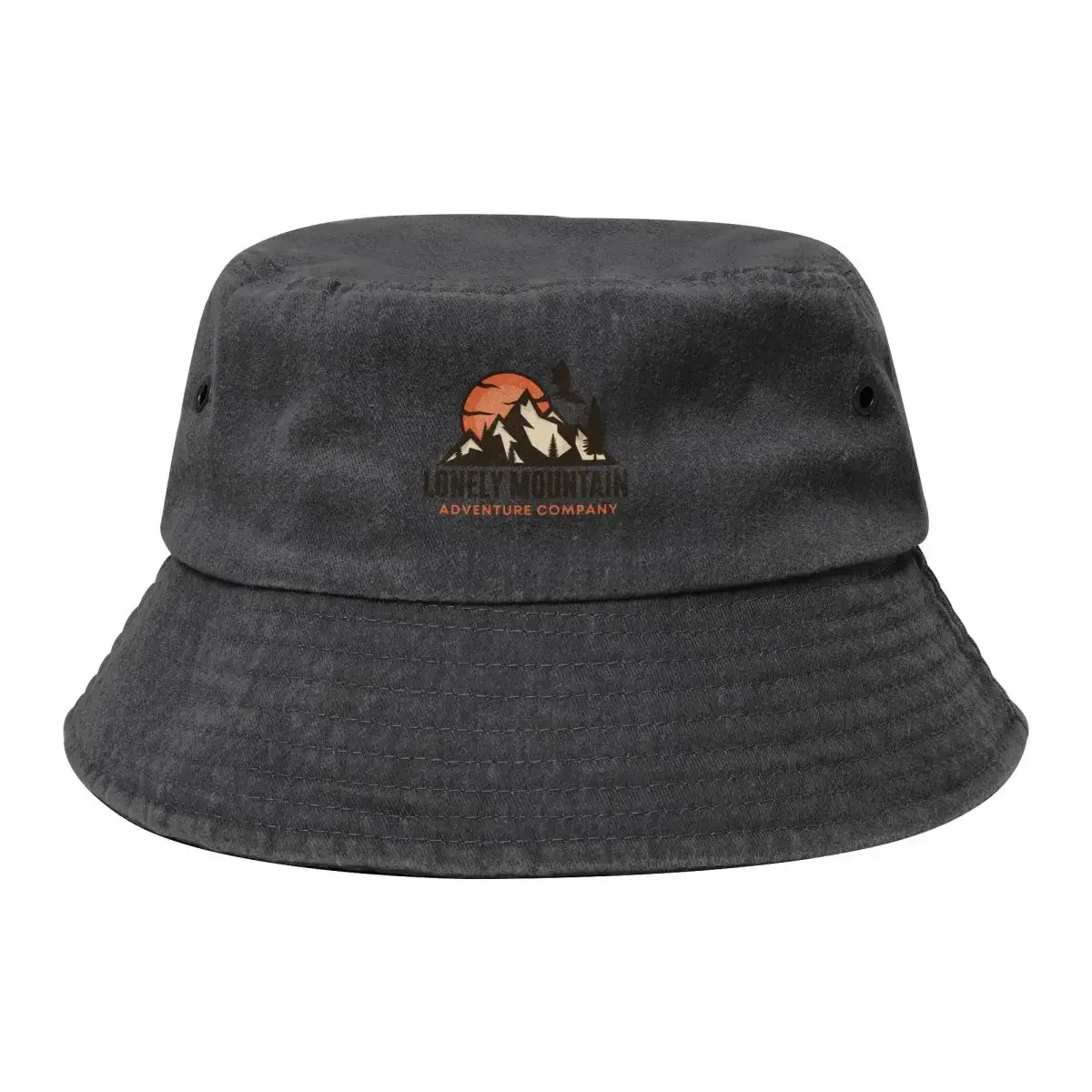 Lonely Mountain - Adventure Company - Fantasy Bucket Hat birthday Cosplay Snapback Cap Big Size Hat For Men Women's