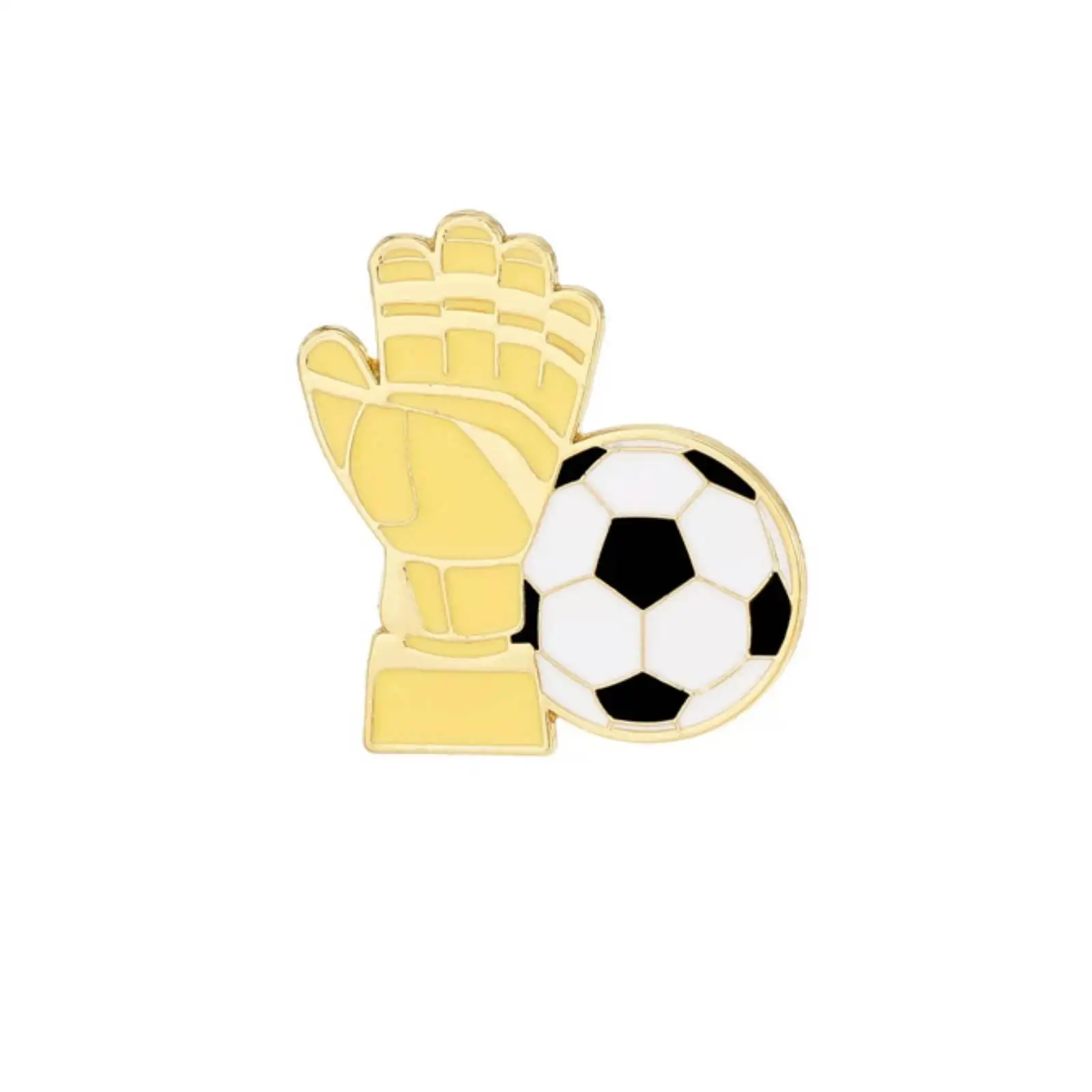 Emaille-Broschen mit Fußball-Thema, Sportfans, Torwarthandschuhe, Trophäe, Fußballschuhe, Sportler, Schmuck, Geschenke – Detail 5