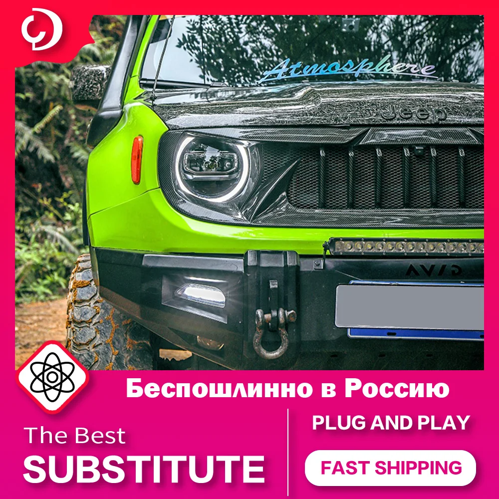 AKD Car Styling Headlights for Jeep Renegade 2016-2020 LED Headlight DRL Turn Signal Light Led Projector Auto Accessories