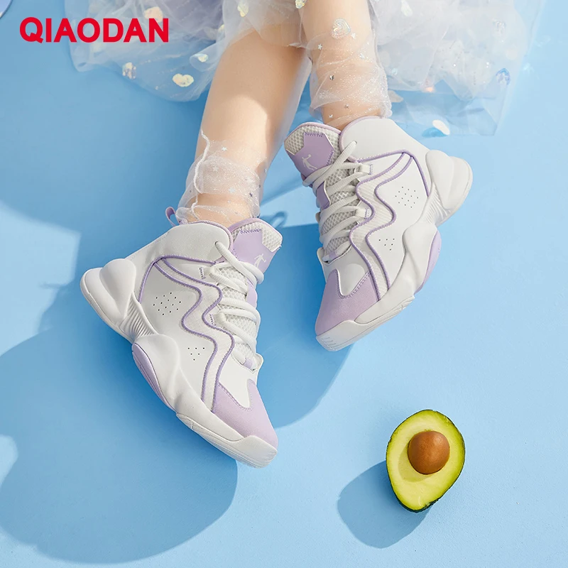 QIAODAN Women Basketball Sports Shoes 2025 Fashion Wear Resistant LightweightGym Trainning Sport Sneakers Woman XM16212003