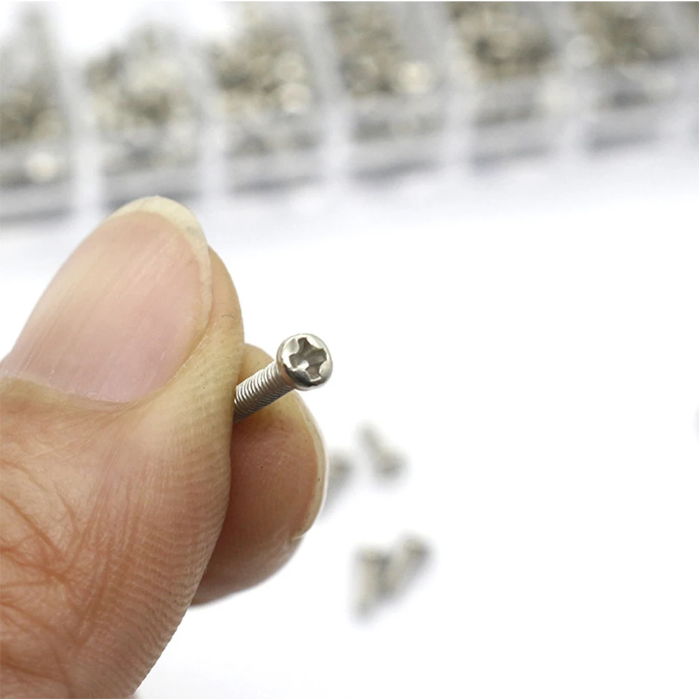 

1 set Mini Screw Kit Steel Miniature for Glasses Laptop Premium Material Eyeglasses Watches Clocks Small Devices Tiny Screws