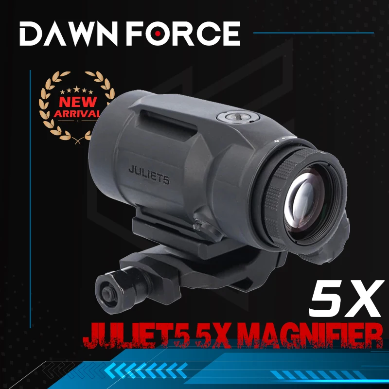 

2024 NEW JULIET5 5x24mm 5x Magnifier W/ QR Mount Rifle Scope Red Dot Sight Spotting Scope for Rifle Hunting