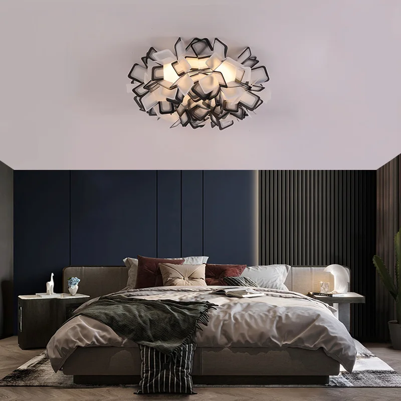 Modern Simple Creative Children's Room Pendant Lamp Master Bedroom Living Room Warm Romantic LED Circular Ceiling Lighting