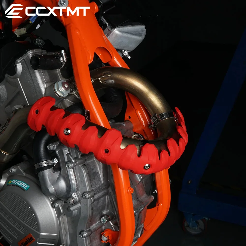 220mm 400mm Exhaust Head Pipe Muffler Heat Shield Cover Guard For Beta RR 350 390 430 480 4T KTM SXF EXCF SMR 250 350 450 500