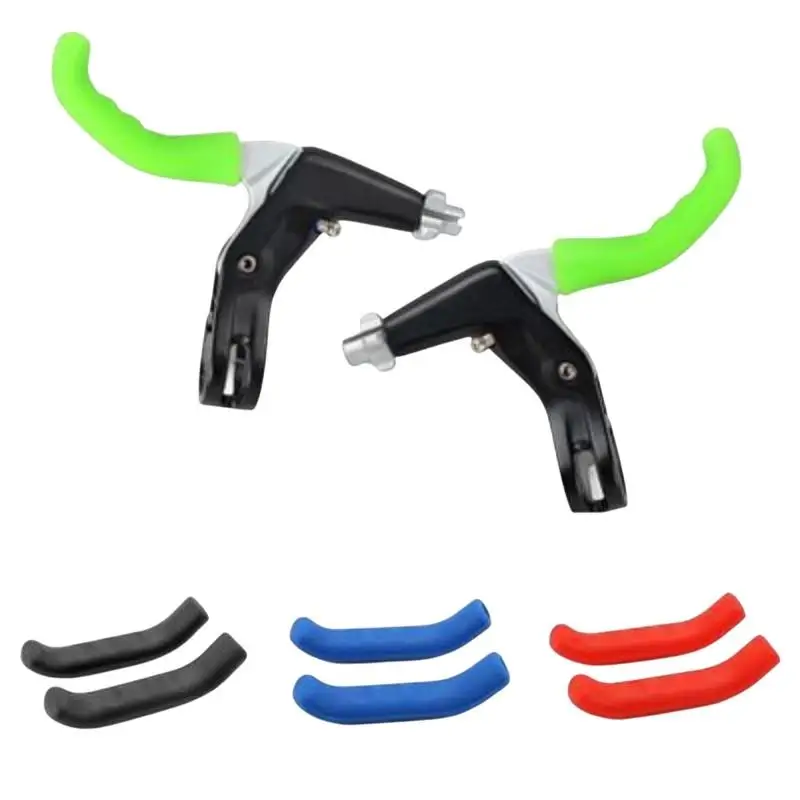 AliExpress SHIDWJ Dustproof Anti-Slip Silicone Bike Brake Lever Grips 1 Pair Durable Handle Covers for Daily Cycling Use