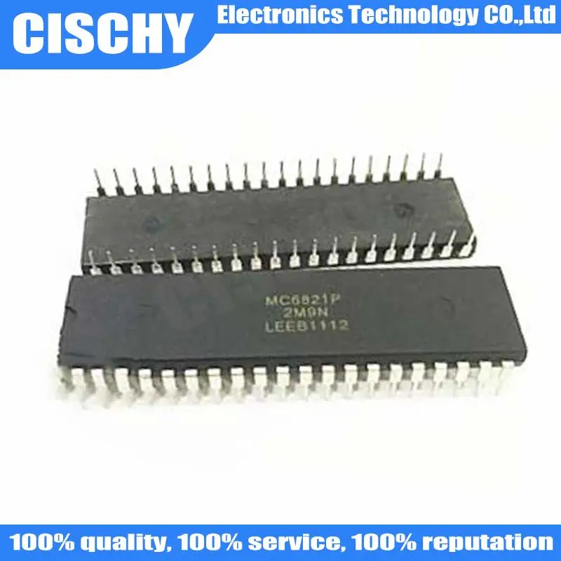 5pcs/lot MC6821CP EF6821P MC6821 MC6821P MC6821C DIP-40  In Stock