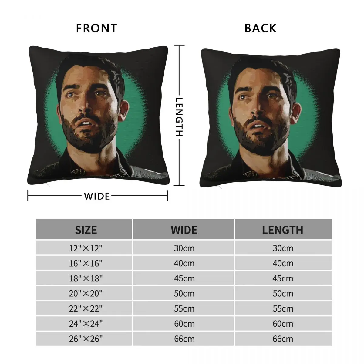 Alpha Derek Hale Teen Wolf Square Pillowcase Polyester Linen Velvet Pattern Zip Decor Throw Pillow Case Sofa Cushion Cover