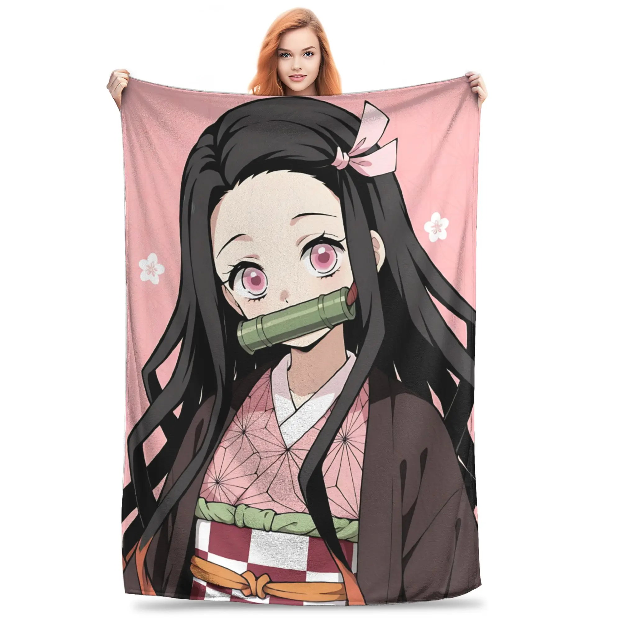 1PC Demon Slayers  Blanket Super Cosy Plush Home Living Room Sofa