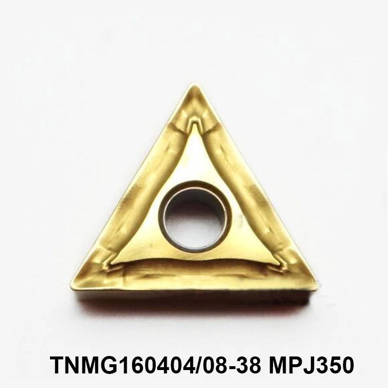 TNMG-insertos de carburo de acero inoxidable, accesorio Original TNMG160404, TNMG160408-38-SS, TNMG160404L-S, TNMG160404R-S, MPJ350, 10 piezas