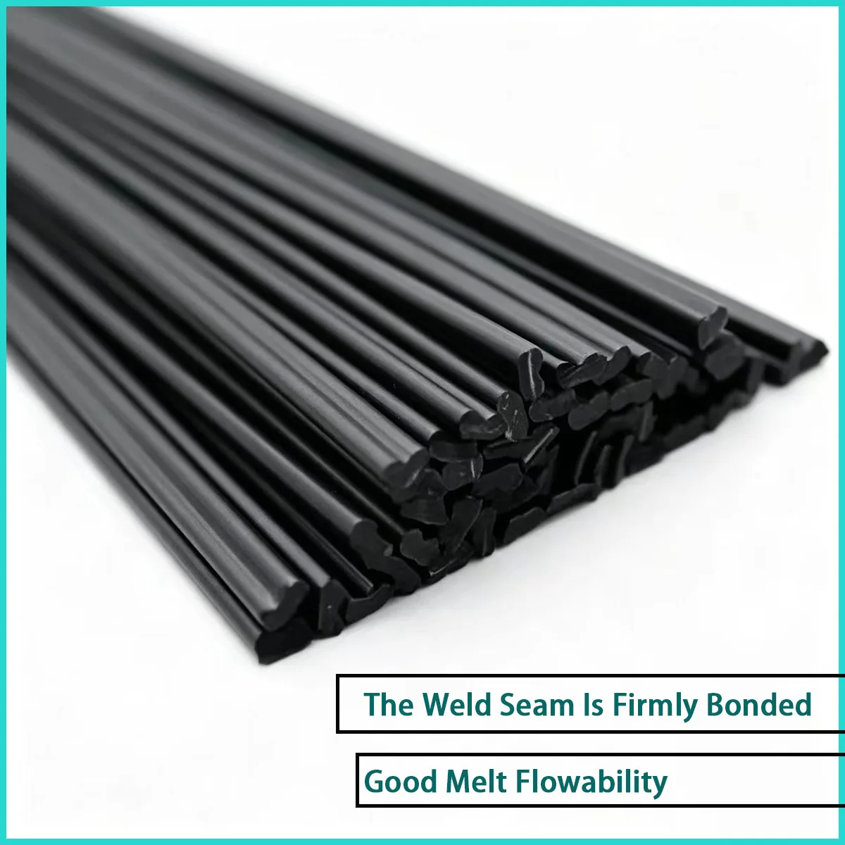 ABS/PP/PE plastic welding rod with a length of 1M is used for splicing plastic sheets, pipelines, and anti-corrosion equipment