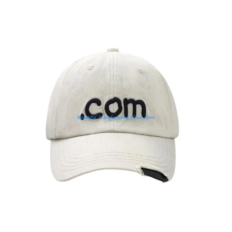 E56A Fashion Cotton Distressed Baseball Cap With Embroidery Design for Women Girl