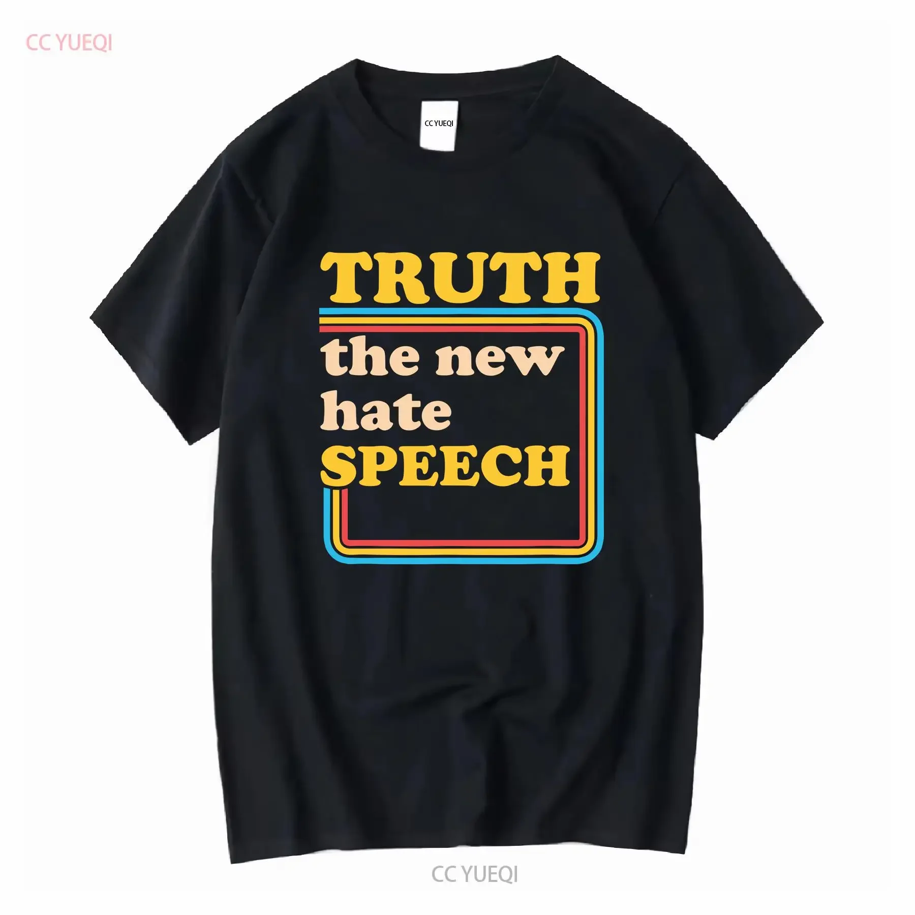 NEW LIMITED Truth The Hate Speech Political Reality T Shirt S 3XL vintage Washed Unisex Stretched homme Versatile Comfortable