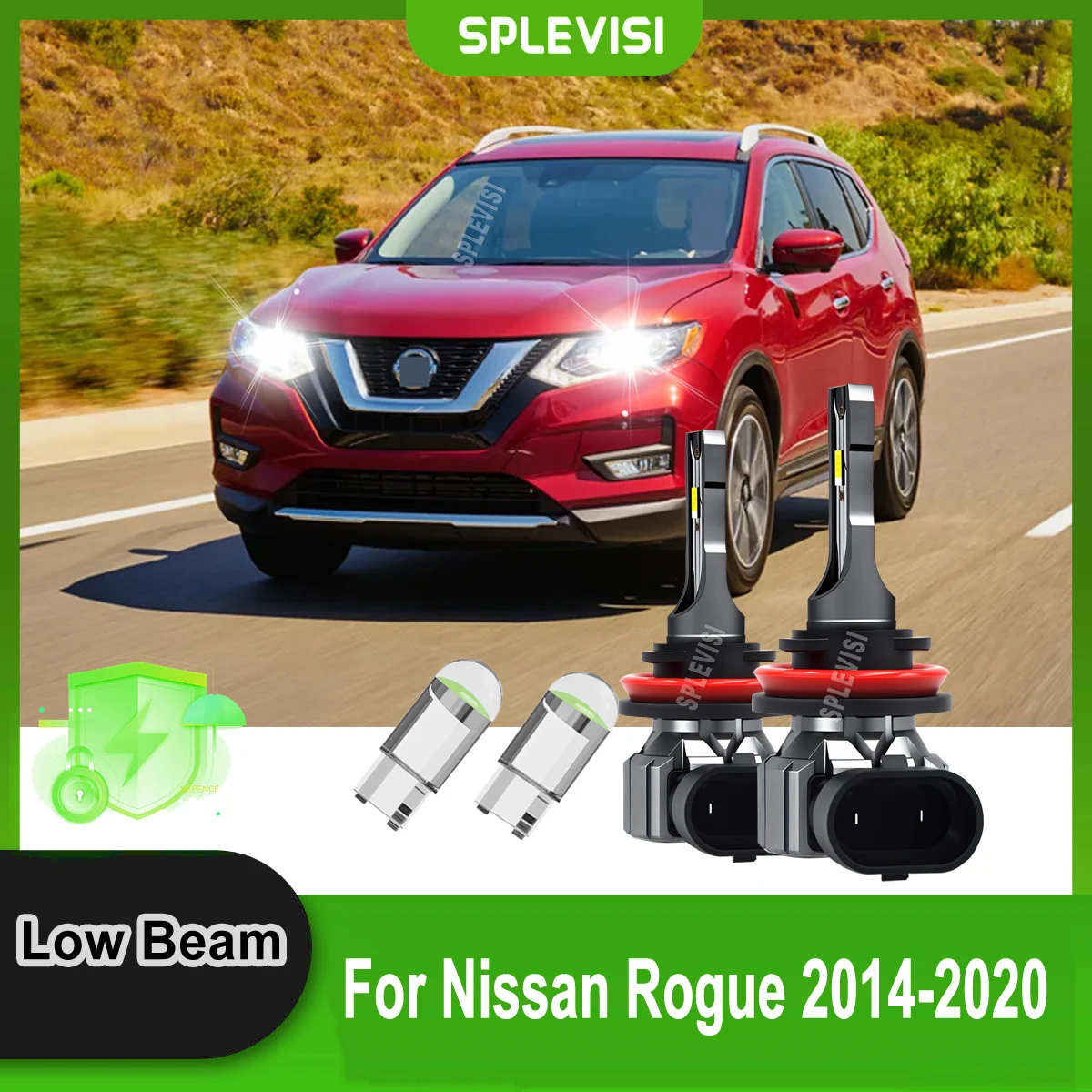 

LED Headlight High Low Fog Bulbs H11 H8 - The Definitive Guide to Upgrading For Nissan Rogue 2014 2015 2016 2017 2018 2019 2020
