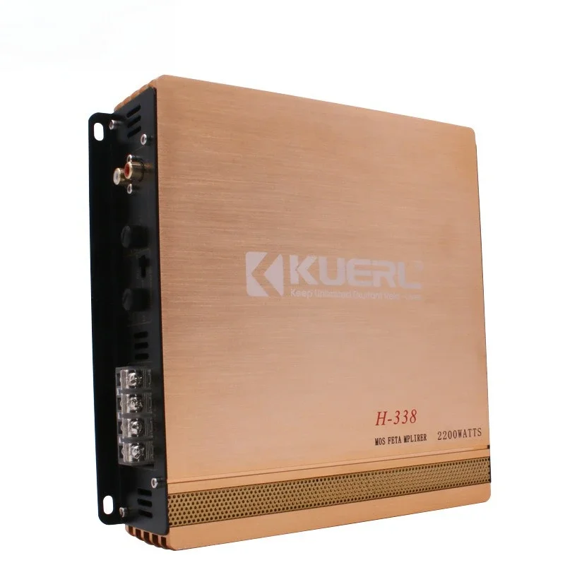 2025 سيارة الصوت عالية الطاقة تعديل السيارة 2-قناة اتجاهين سيارة مكبر كهربائي سبائك الألومنيوم المصبوب