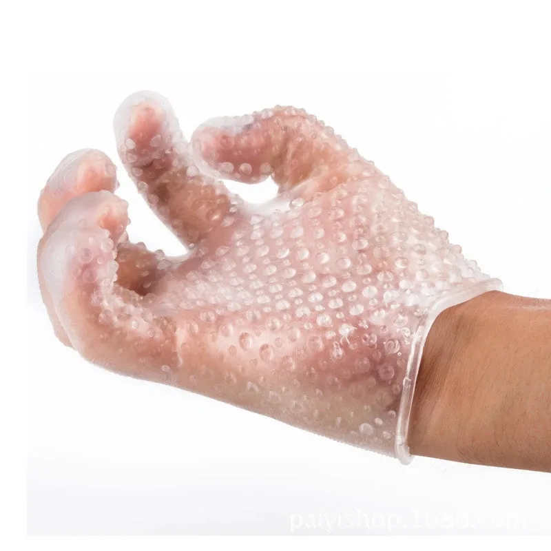 منتجات الجنس الكبار 18 + ألعاب سيليكون المثيرة البظر المهبل للرجال الاستمناء قفازات القضيب مدلك حشفة الأزواج للجنسين #5