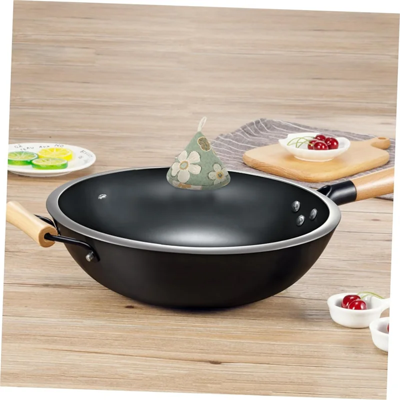 【Superdeals】Pot Lid Cap Triangular Pot Cap Heat Insulation Pot Handle Cover Pot Ear Cover Heat Insulation Cover