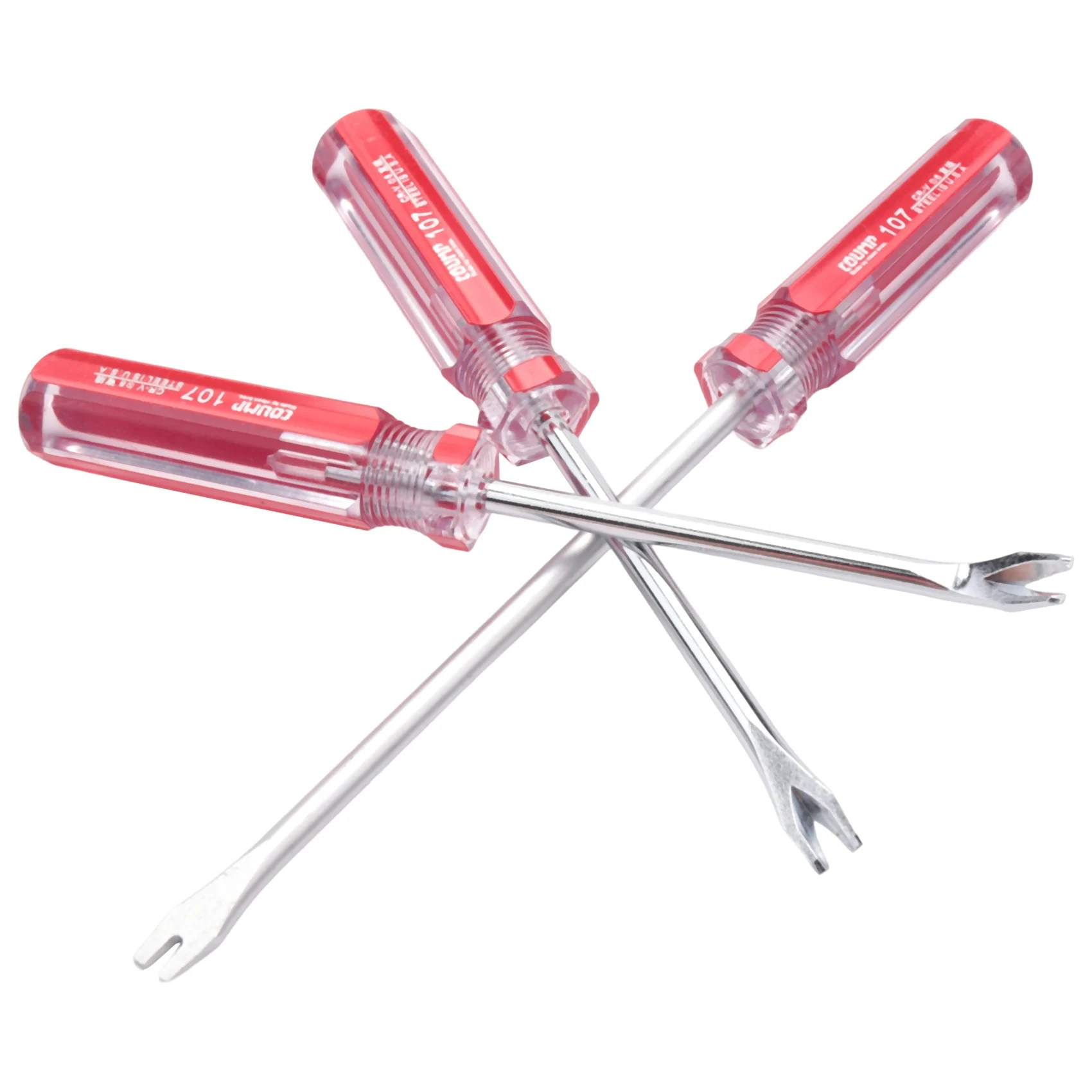 #75S 3Pcs Nail Pullers Tack Lifter Upholstery Staple Remover Screwdriver,Tack Lifter,(steel)