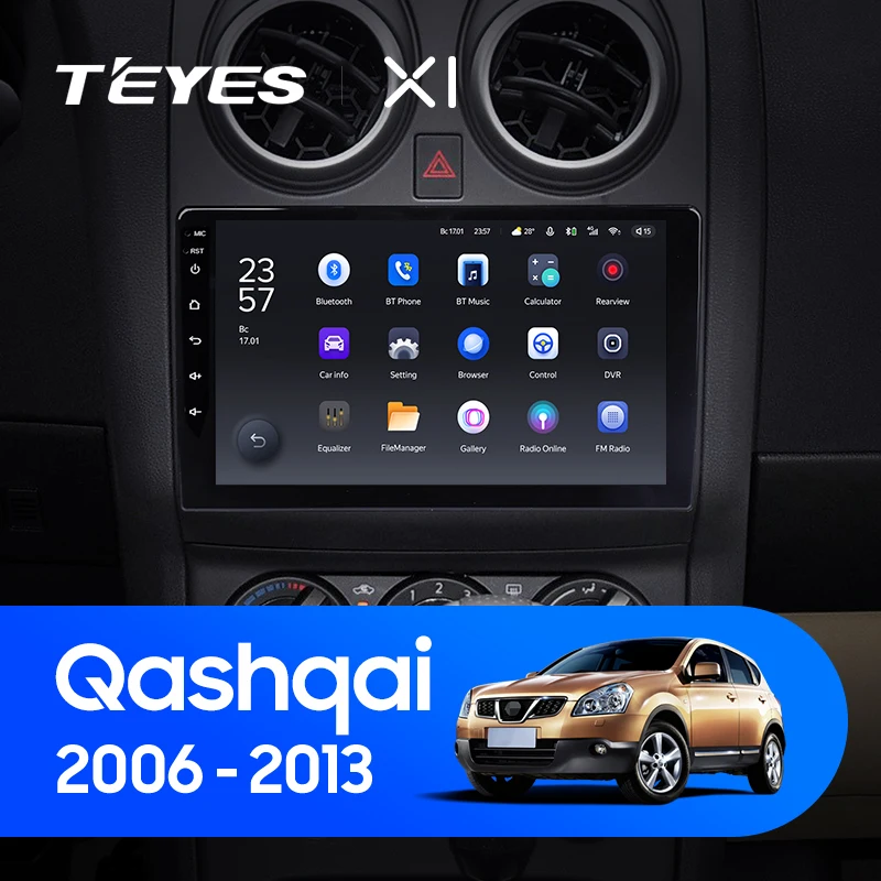 TEYES X1 For Nissan Qashqai 1 J10 2006 - 2013 Car Radio Multimedia Video Player Navigation GPS Android 10 No 2din 2 din DVD