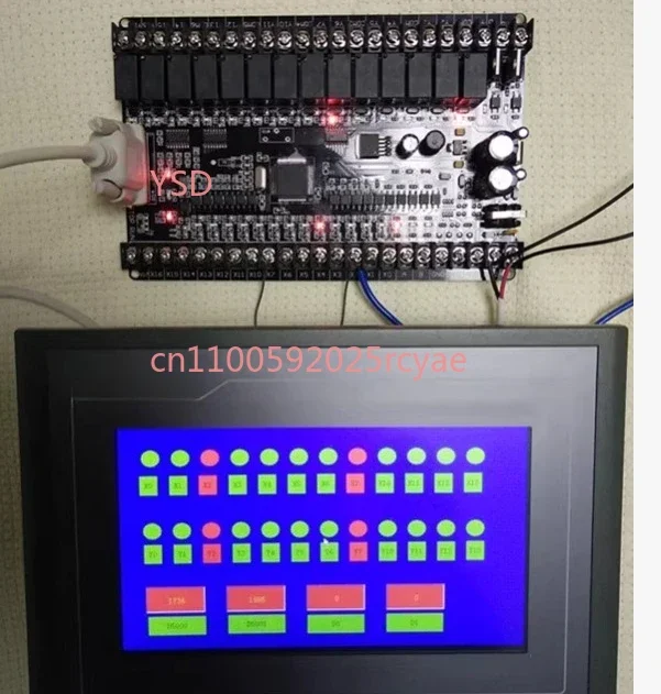 32-bit CPU FX1N-32MRT PLC board 16 In 16 Out Analog Input 2AD 485 Screws Install Industrial Programmable Logic Controller