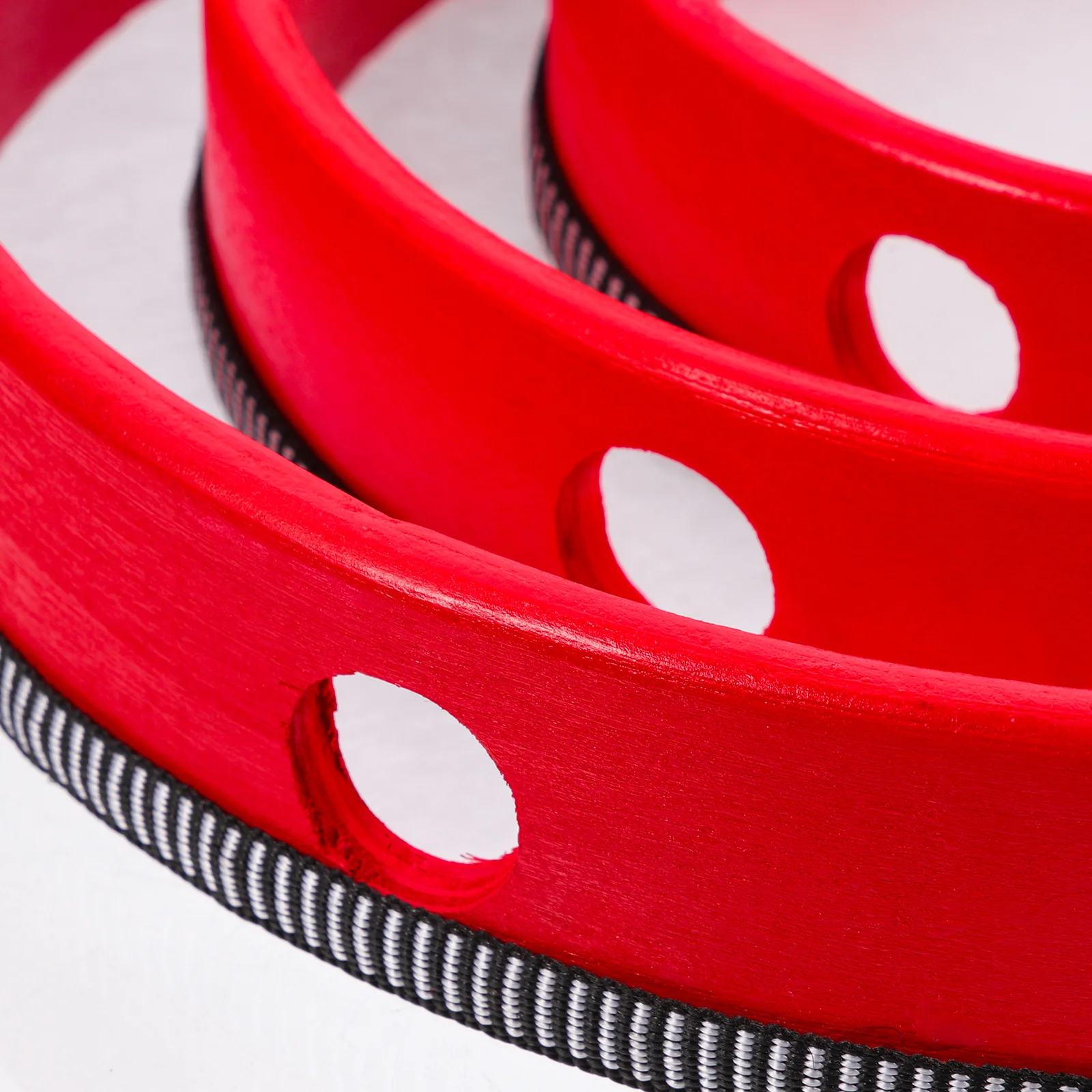 

3Pcs Handheld Tambourine Drum Set Wood Percussion Instrument Good Sound for Music Education Party Performance Cheering Props