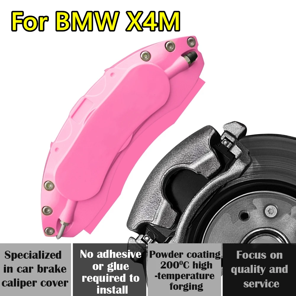 For BMW X4M Car Brake Caliper Cover Aluminum Alloy Metal Kit Fit 2019 2021 2022