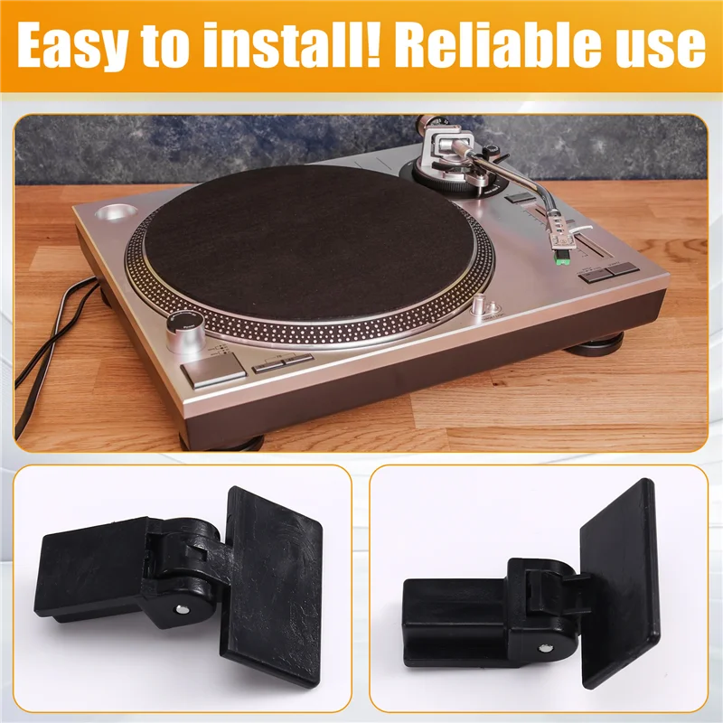 ABUO-reproductor de discos de vinilo, cubierta antipolvo, bisagra de repuesto para AT LP120 LP60X LP140 LP5 LP3 LP70X STANTON STR8-80 STR8-60, accesorio