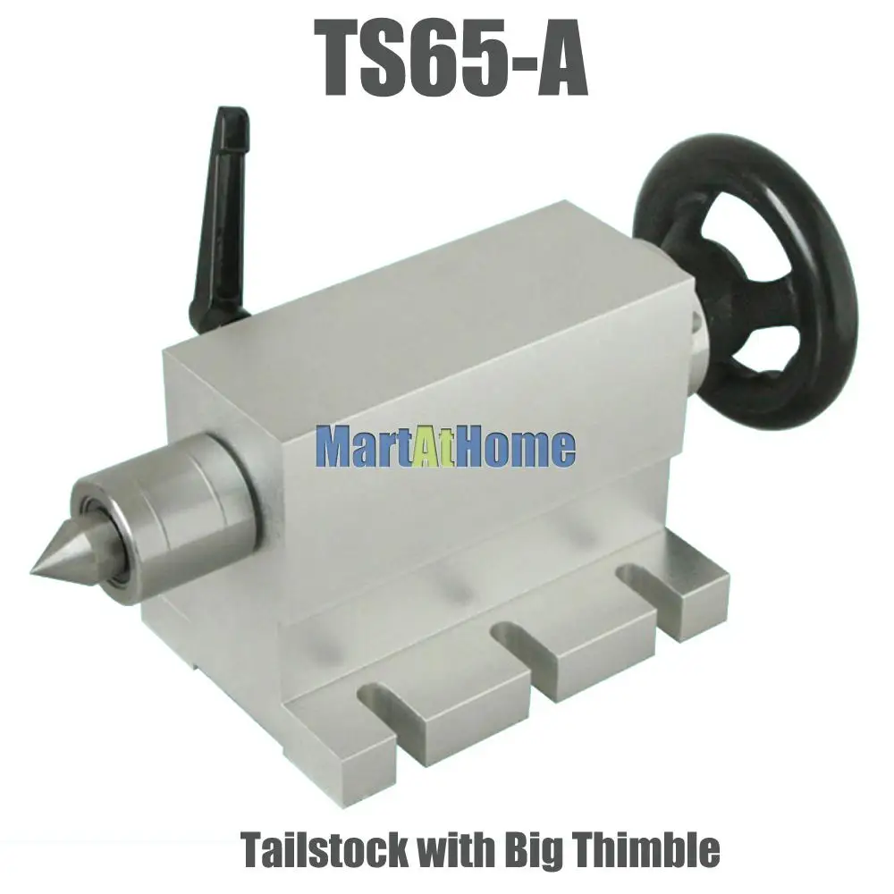 TS65-A/B/C CNC Rotary Indexer Tailstock with Thimble Center Height 65MM for CNC Rotary Table, Mill, Lathe