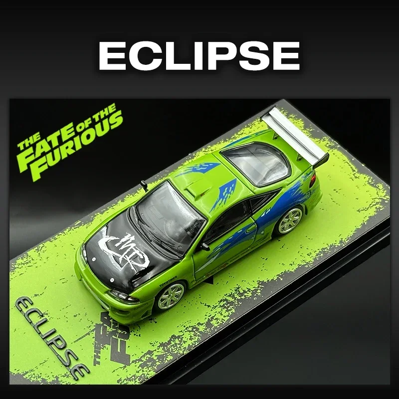 

Transcend In Stock 1:64 Robocar Eclipse D30 FNF Green Car Model Collection Toys Diecast Diorama