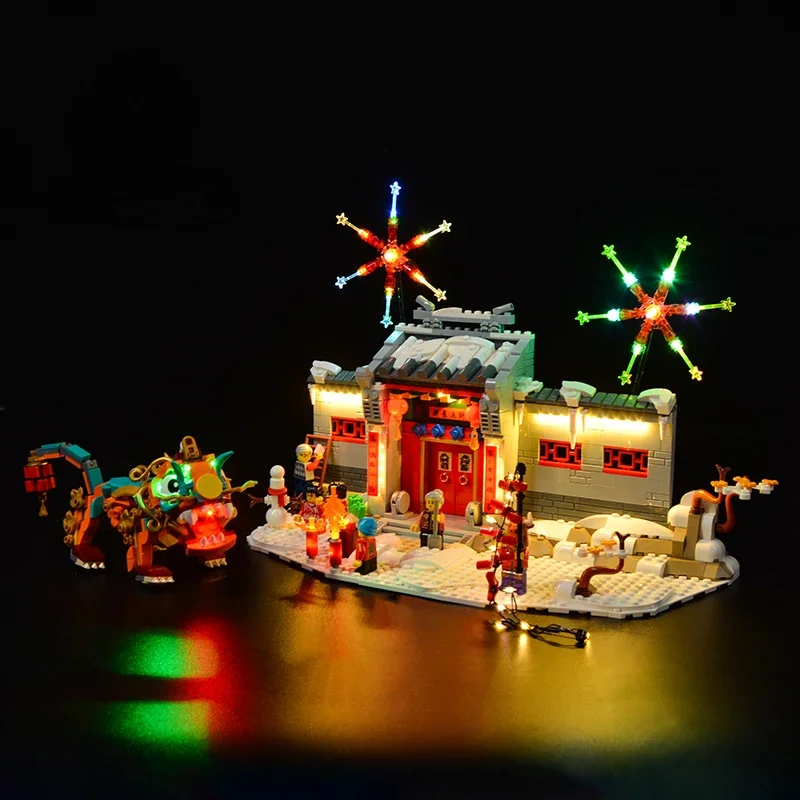 

No Bricks LED Light Kit for Spring Festival Story of Nian 80106