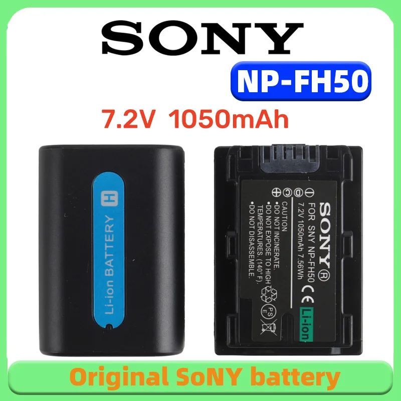 Original NP-FH50 NPFH50 Battery for Sony NP-FH30 NP-FH40 NP-FH50 NP-FH70 NP-FH100 DSC-HX1HX200 HX200V DSLR-A230 A290 A330