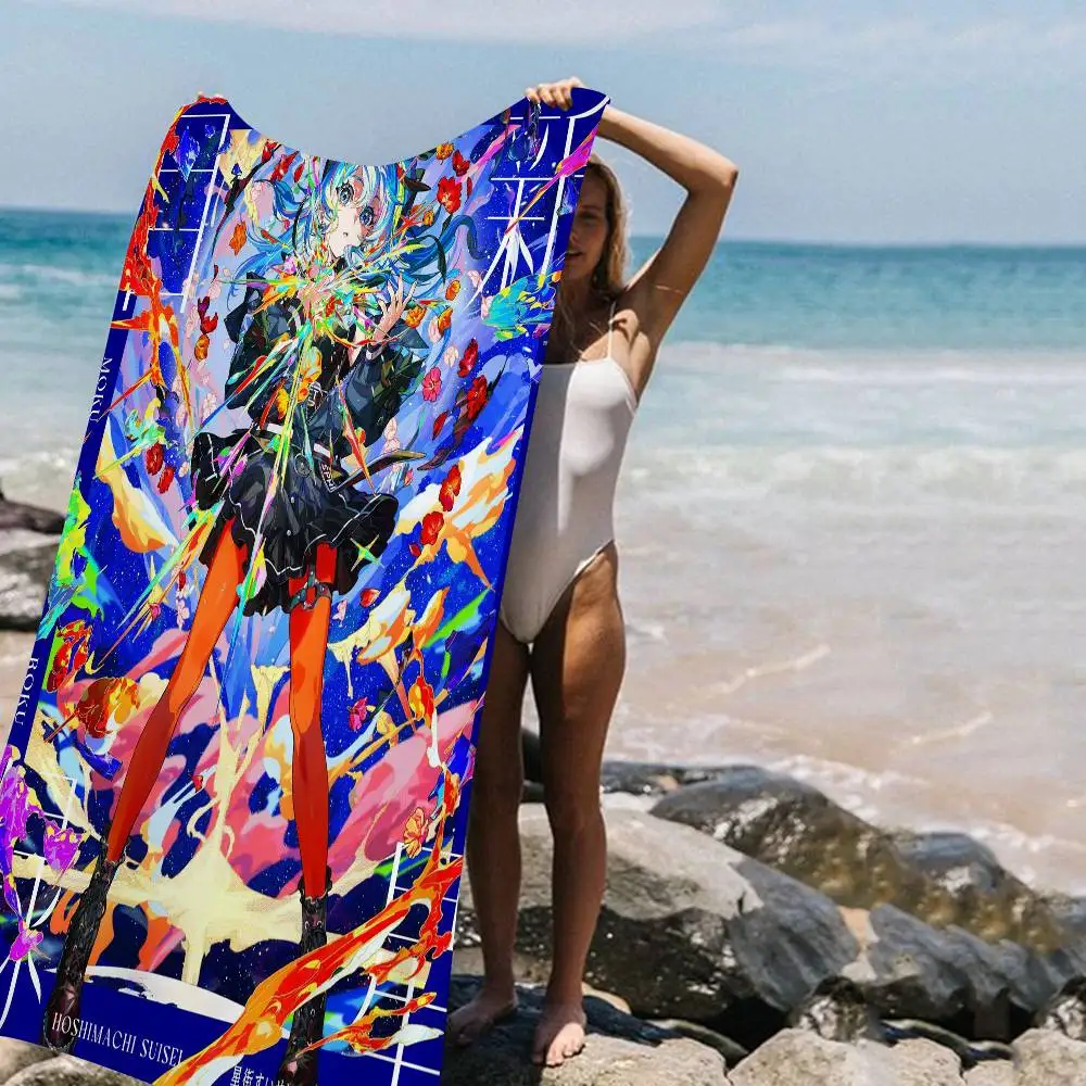 

M-Mika Pikazo Artistic Big Microfiber Beach Towels Quick Dry Towel Sand Beach Towels Pool Towel For Travel Swim Pool Yoga