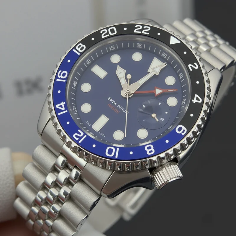 

Luxury Men's Analog Luminous Watch Sapphire Crystal Dial Water-Resistant Magnetic Automatic Mechanical Timepiece Stainless Steel