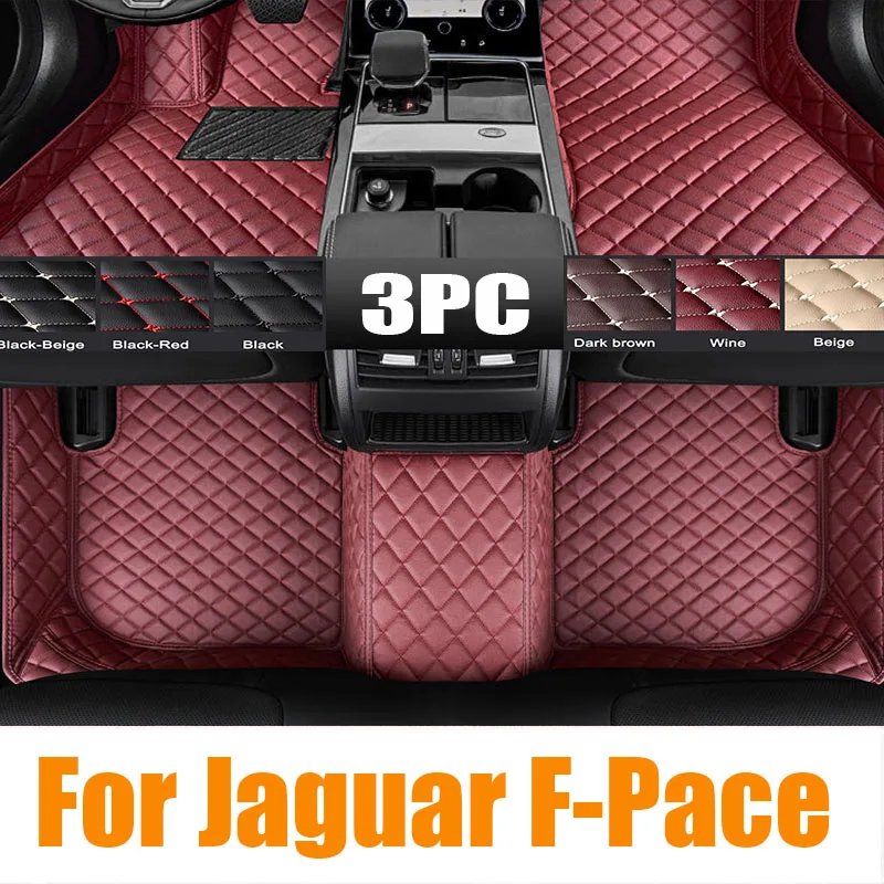 

For Jaguar F-Pace X761 2016-2020 Car Floor Mats All-Weather TPE Foot Mats Pad Waterproof Tray Mat Interior Accessories