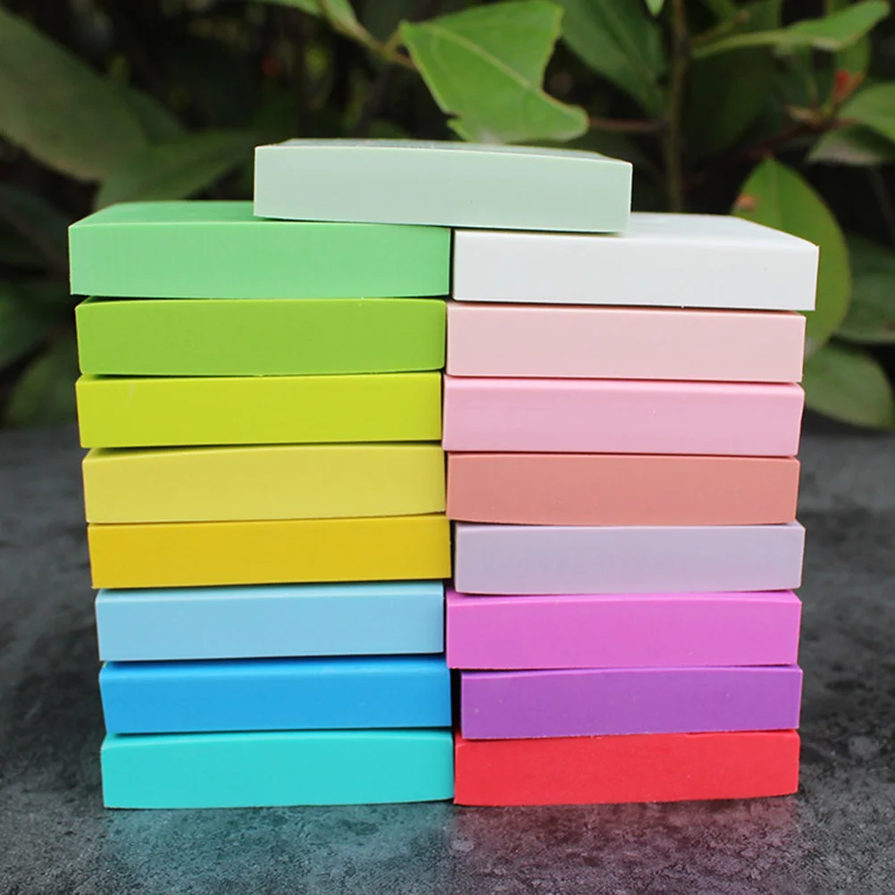 10 個プロフェッショナル手彫りゴムスタンプレンガ彫刻ゴムレンガ丸型と四角形ゴムスタンプツール (ランダムカラー)