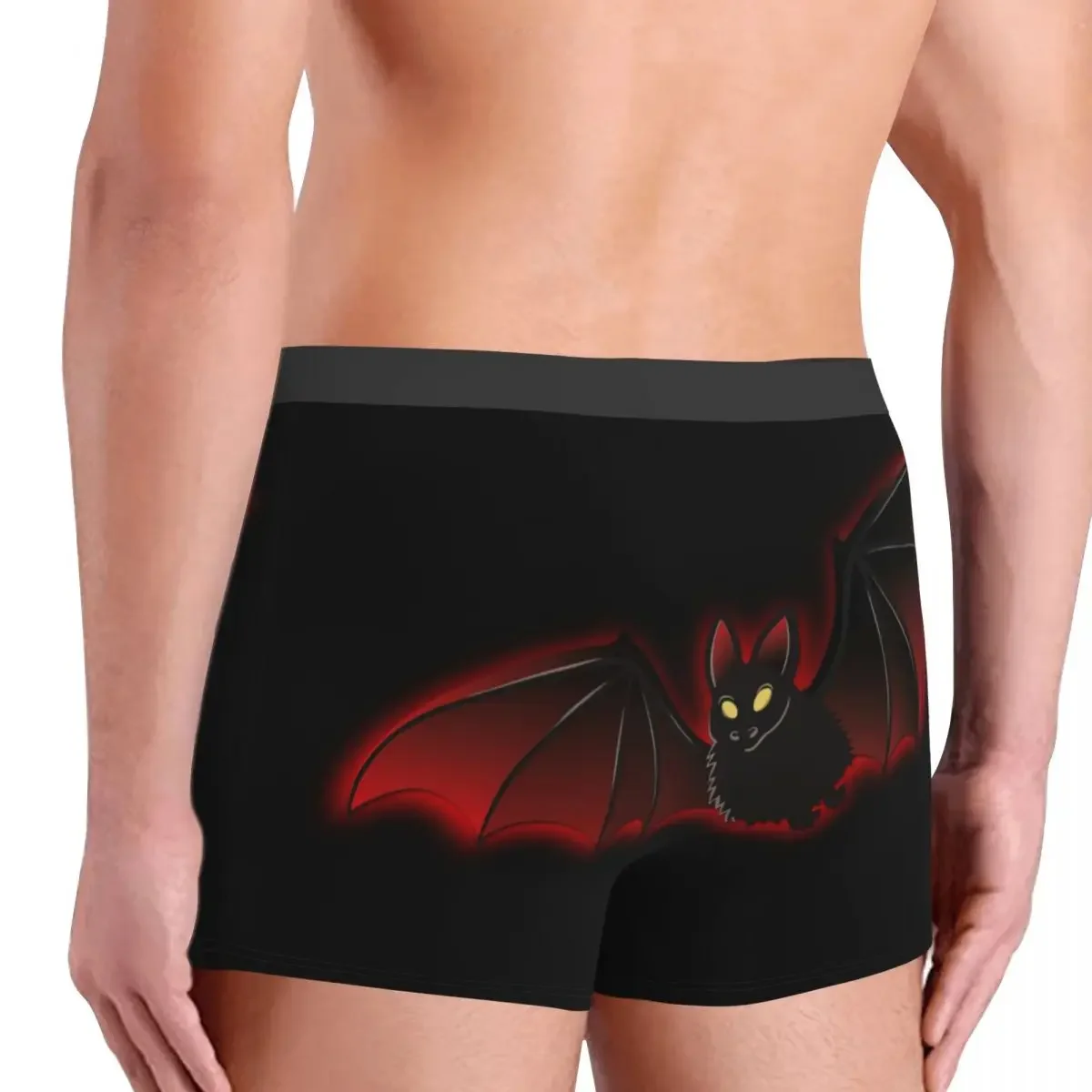 Halloween Bat Underpants Breathbale Panties Male Underwear Print Shorts Boxer Briefs