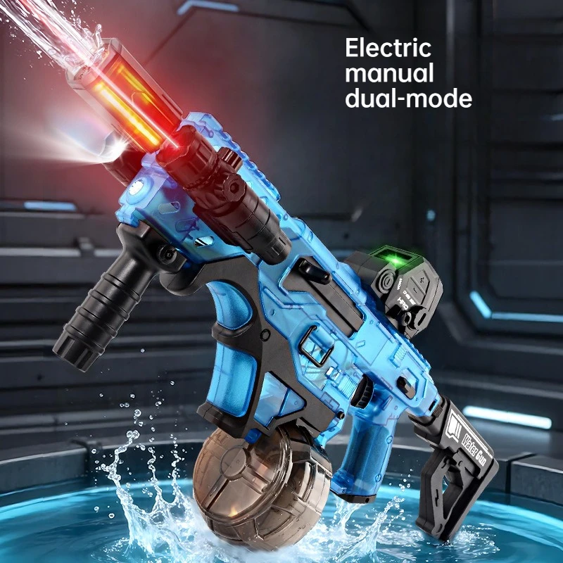 

Electric Water Guns Long-Rrange Continuous Fire Automatic Water Pistol Squirt Spray Blaster Outdoor Pool Toys for Boys Adult