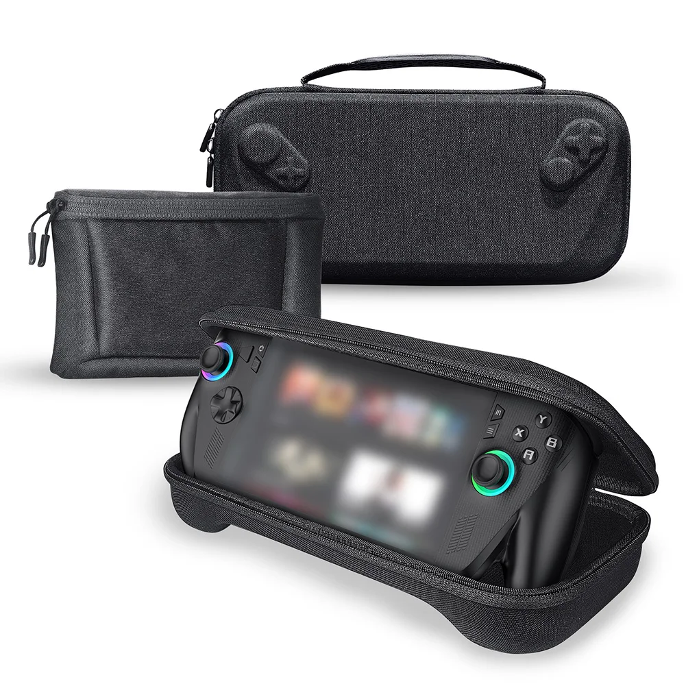 

For ROG For XBOX AllyX Handheld Protective Case Carrying Bag Travel Storage Cover Handheld Storage Case Zippered Closure Parts