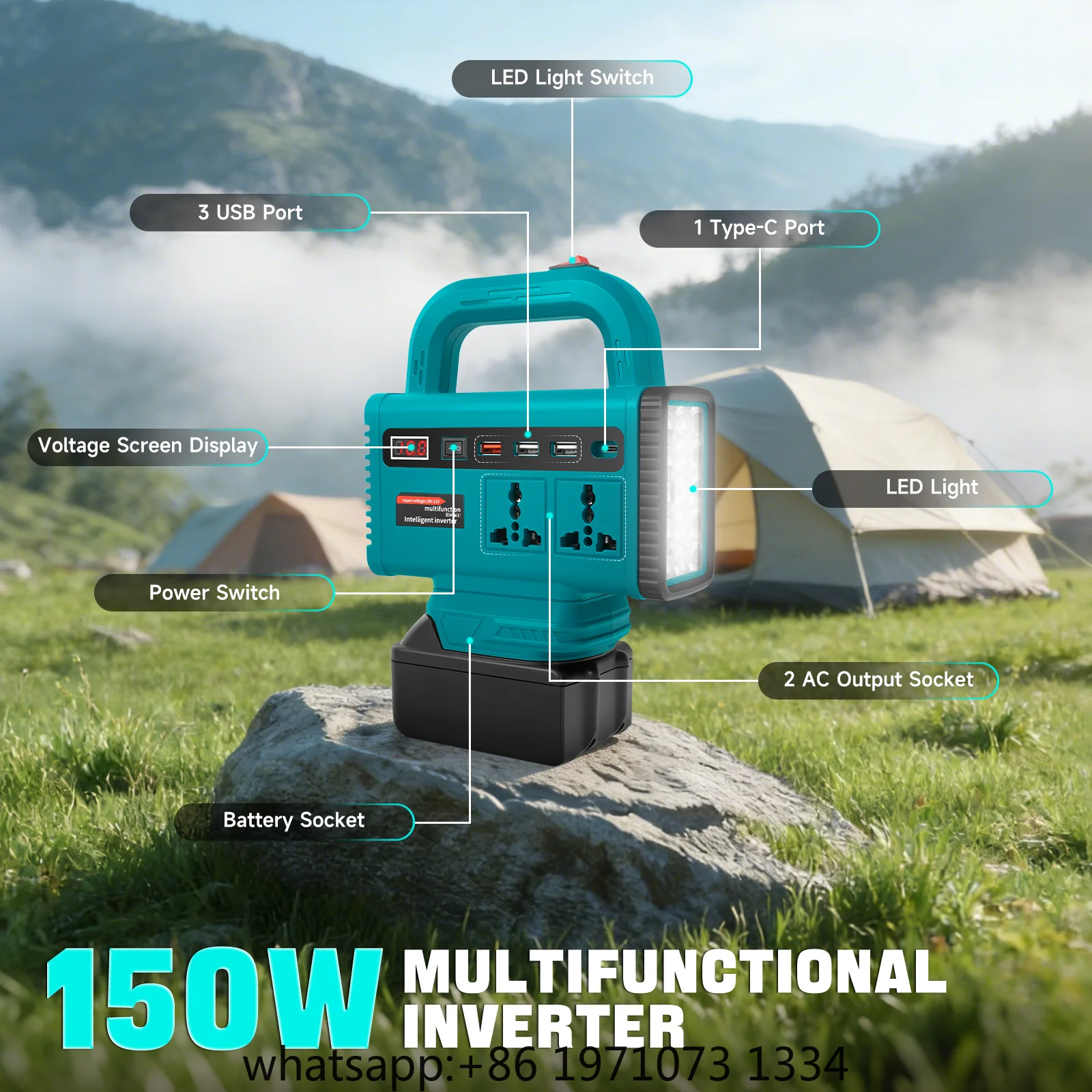 150W Portable Power Inverter f - Outdoor Power Inverter recension och pris