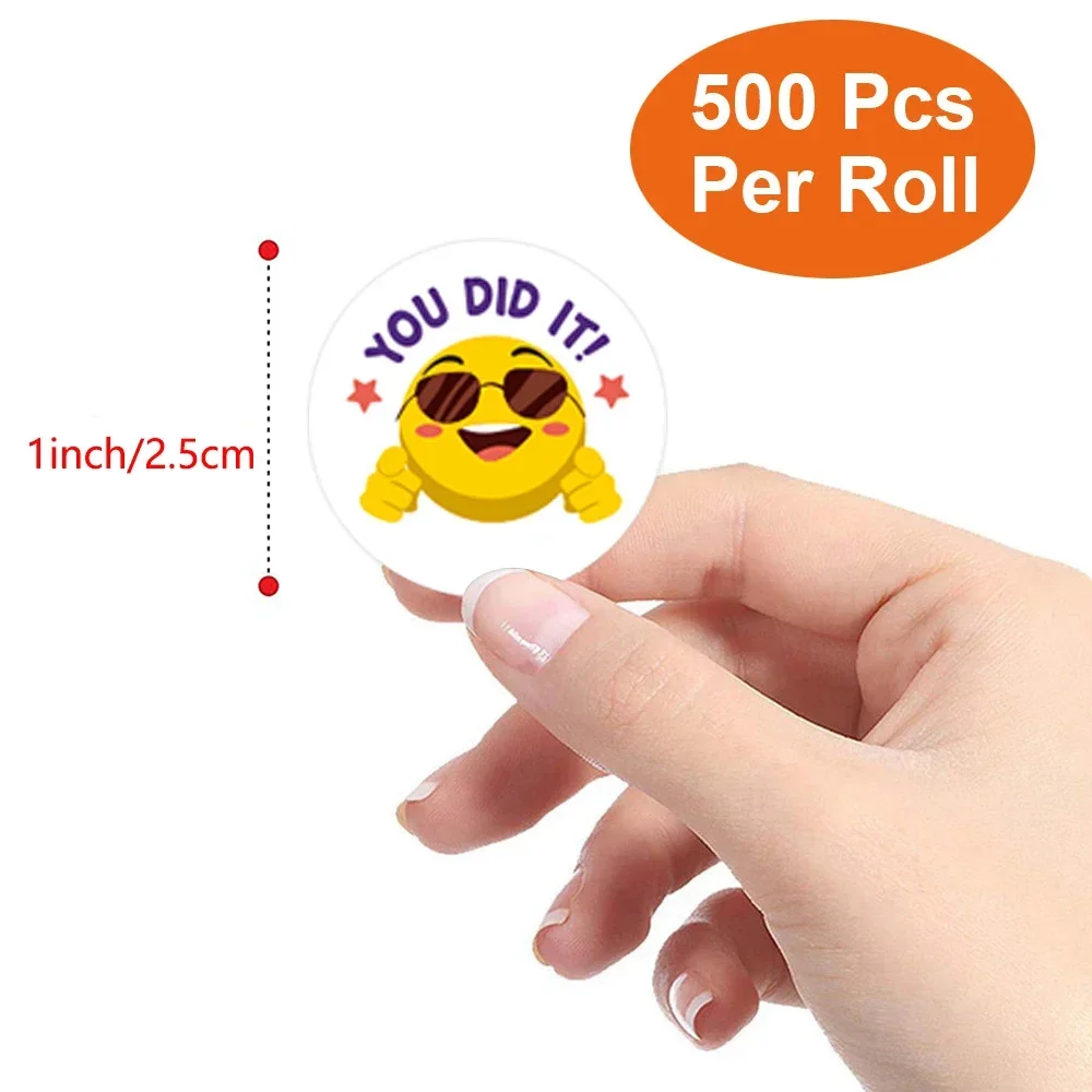 500pcs Reward Stickers for Kids Teacher Cartoon Incentive Supplies Classroom Teacher Students Stickers for School