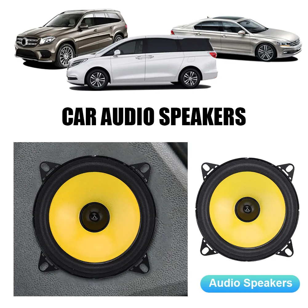 2pcs 4/5/6 Inch Car Speakers 600W 2-Way Vehicle Door Auto Audio HiFi Coaxial Speaker Automobile Full Range Frequency Loudspeaker