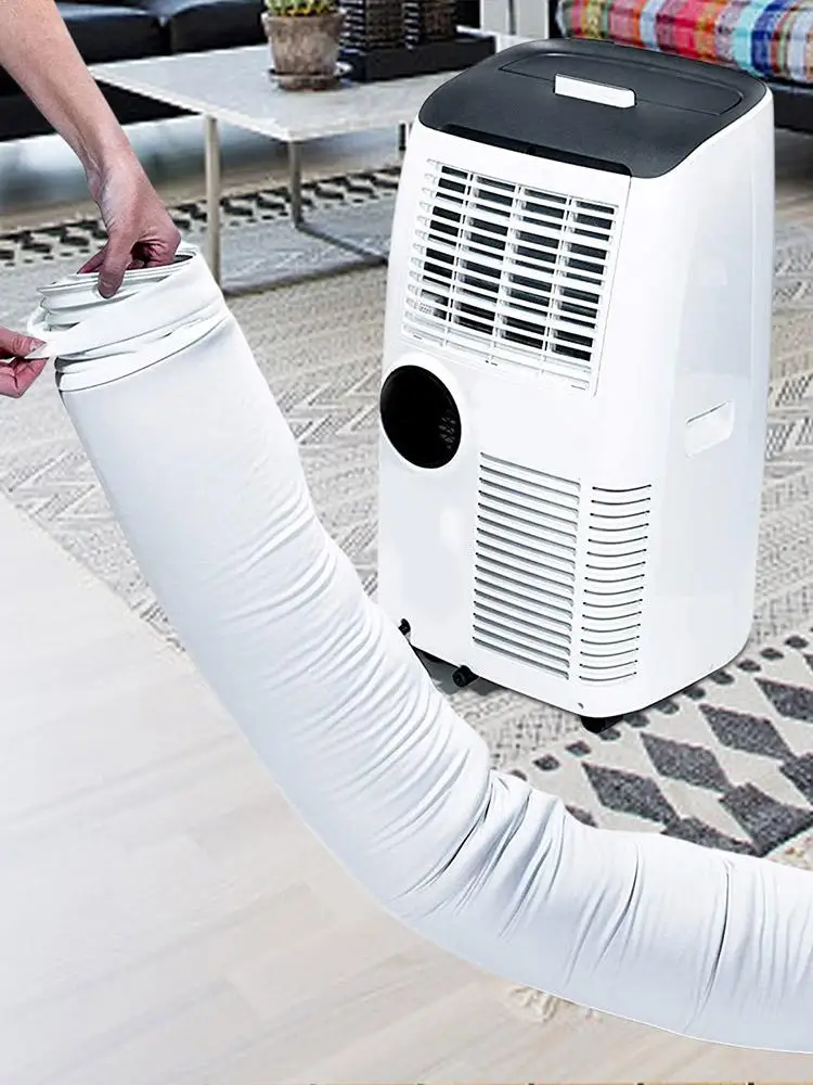 Portable AC Hose Wrap Adjustable Dust Proof Air Conditioner Hose Protector Reusable Air Conditioner Hose Sleeve