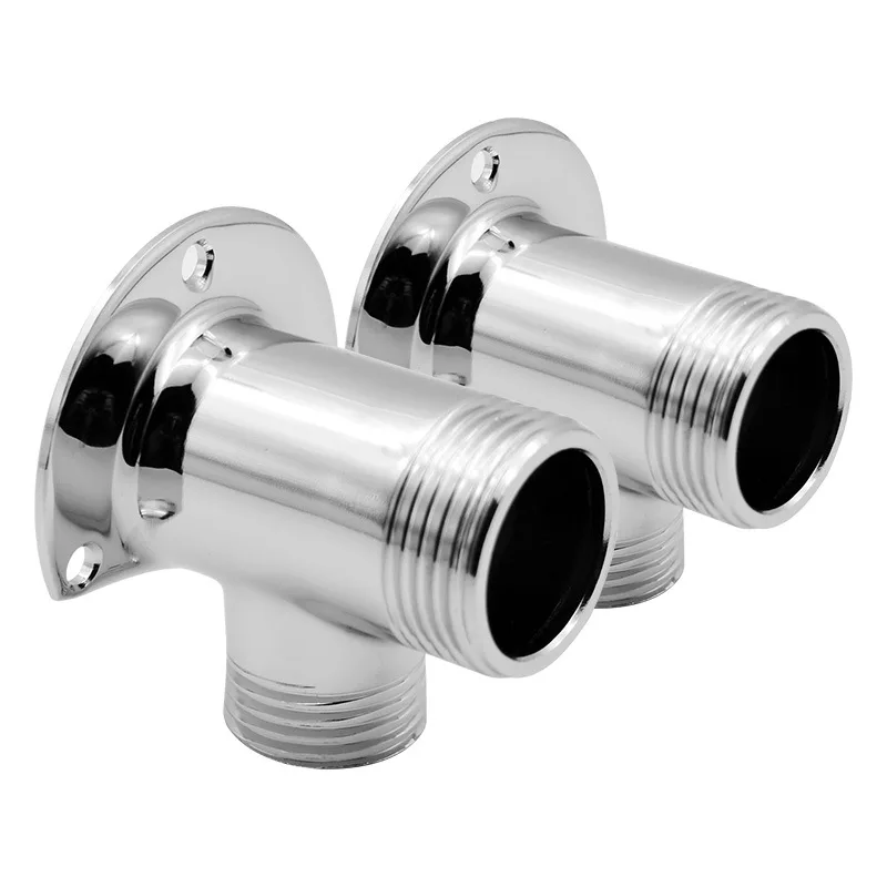 

1PC Hardware Accessories Wall Mounted Inlet&Outlet Adapter Brass Valve Free Water Way Concealed Faucet Shower System Connector
