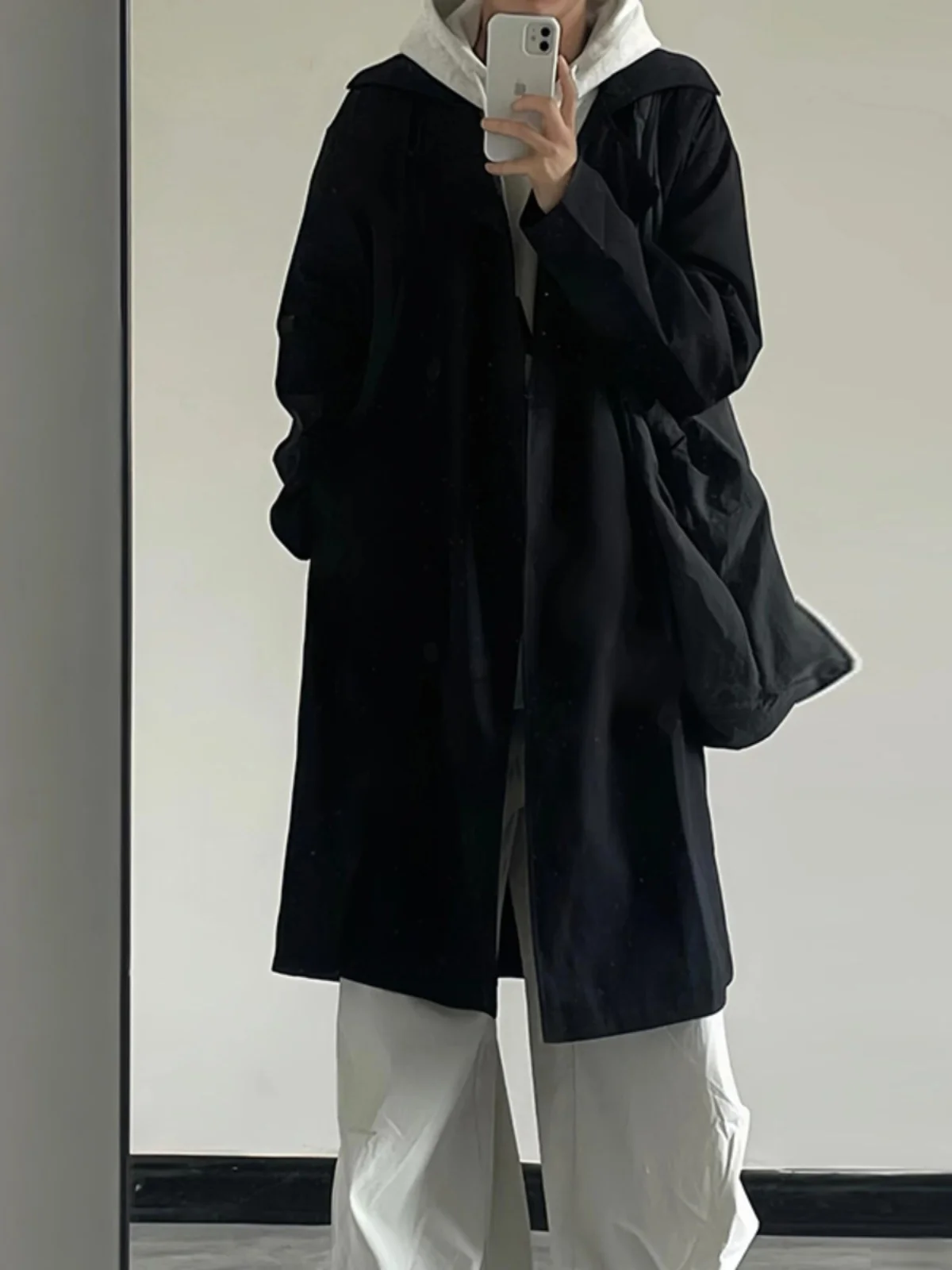 

Trench Coat Black Mens Linen Parkas Vampire Unisex Feather Faced Sexys South Dark Green Pretty Spring Hoodie Type Length Hanging