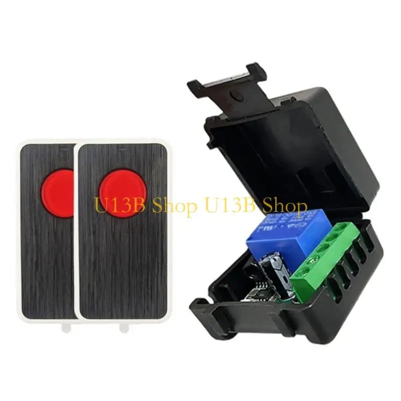 U13BワイヤレススイッチDC12V 1CHミニリレーモジュール433MHz RFトランスミッターLED照明用のリモートコントロール、CAR