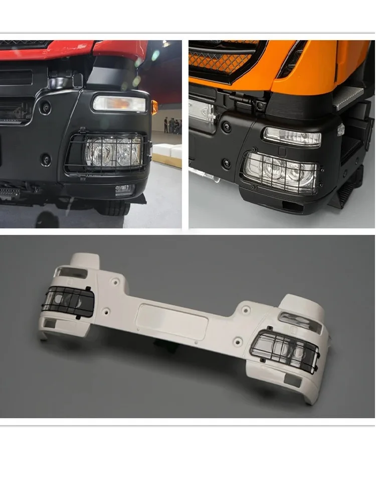 JUWUBA Modell 1 Paar Simulations-Metall-Netzlichtständer für 1/14 Tamiya RC Truck Auto für Iveco 480 DIY-Teile Spielzeug RC-Autos – Detail 9