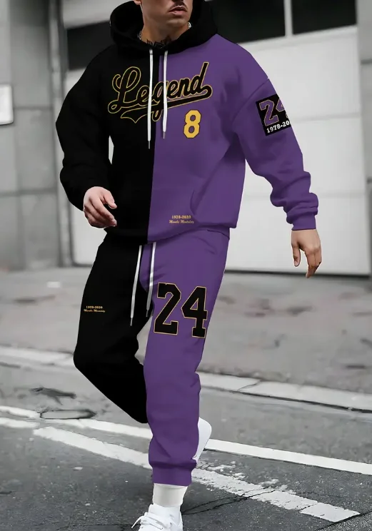 

Men's Spades K Lion Pattern Hoodie Pants Outfits 3D Print Hooded Sweatshirt Sweatpants Sets Fall/Winter Oversized Men's Clothing