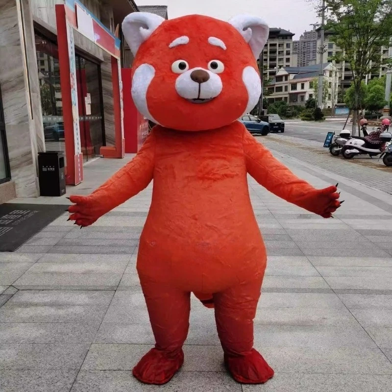 

Cosplay Anime Show Pixar Turning Red Bear Mascot Costume Advertising Ceremony Fancy Dress Party Animal Carnival Perform Props